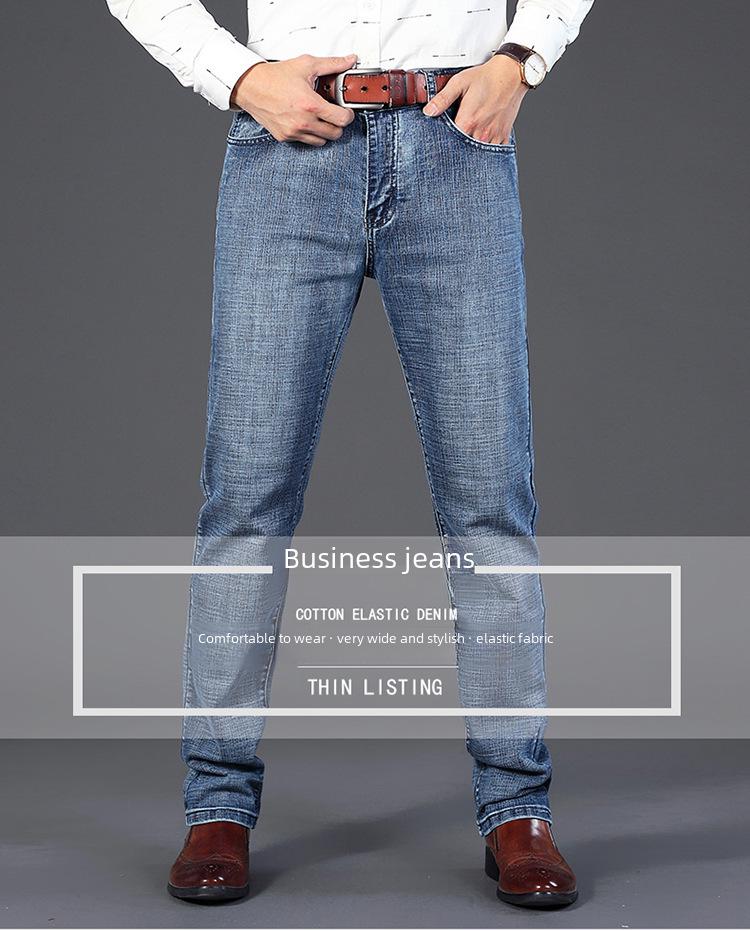 WthinLEE Herren Slim Straight Elastic Business Jeans