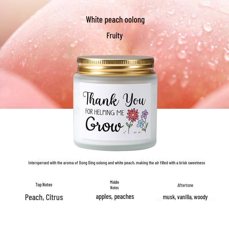 Custom Scented Frosted Cup Soy Wax Candle - Smokeless and Popular