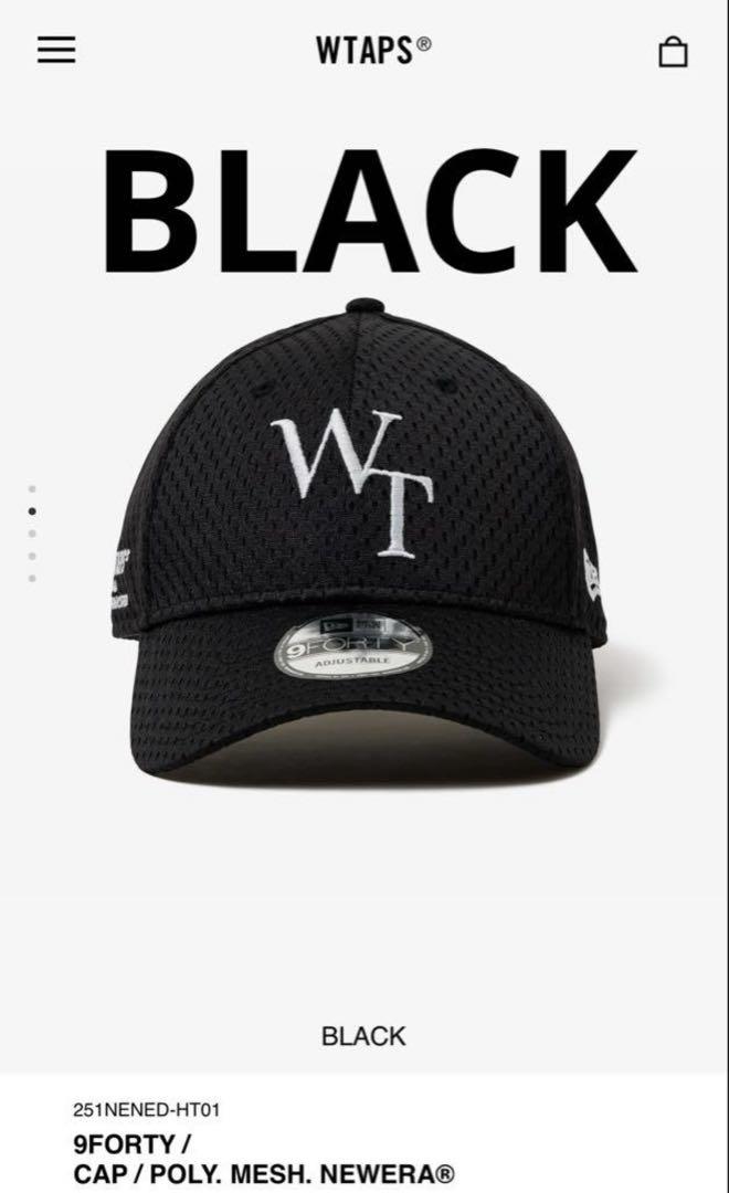 

[USED] WTAPS 9Forty Cap Poly Mesh Newera Black