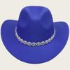 Men and Women Jazz Top Hat Party Festival Stage Performance Simple Top Hat Premium Wool Hat Western Cowboy Hat