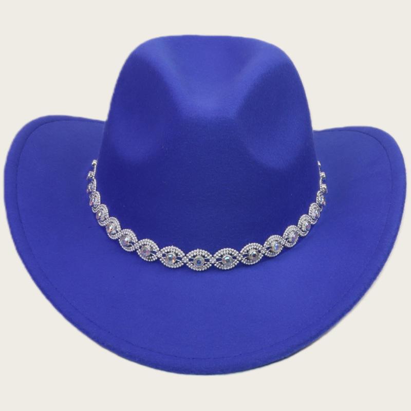 Men and Women Jazz Top Hat Party Festival Stage Performance Simple Top Hat Premium Wool Hat Western Cowboy Hat