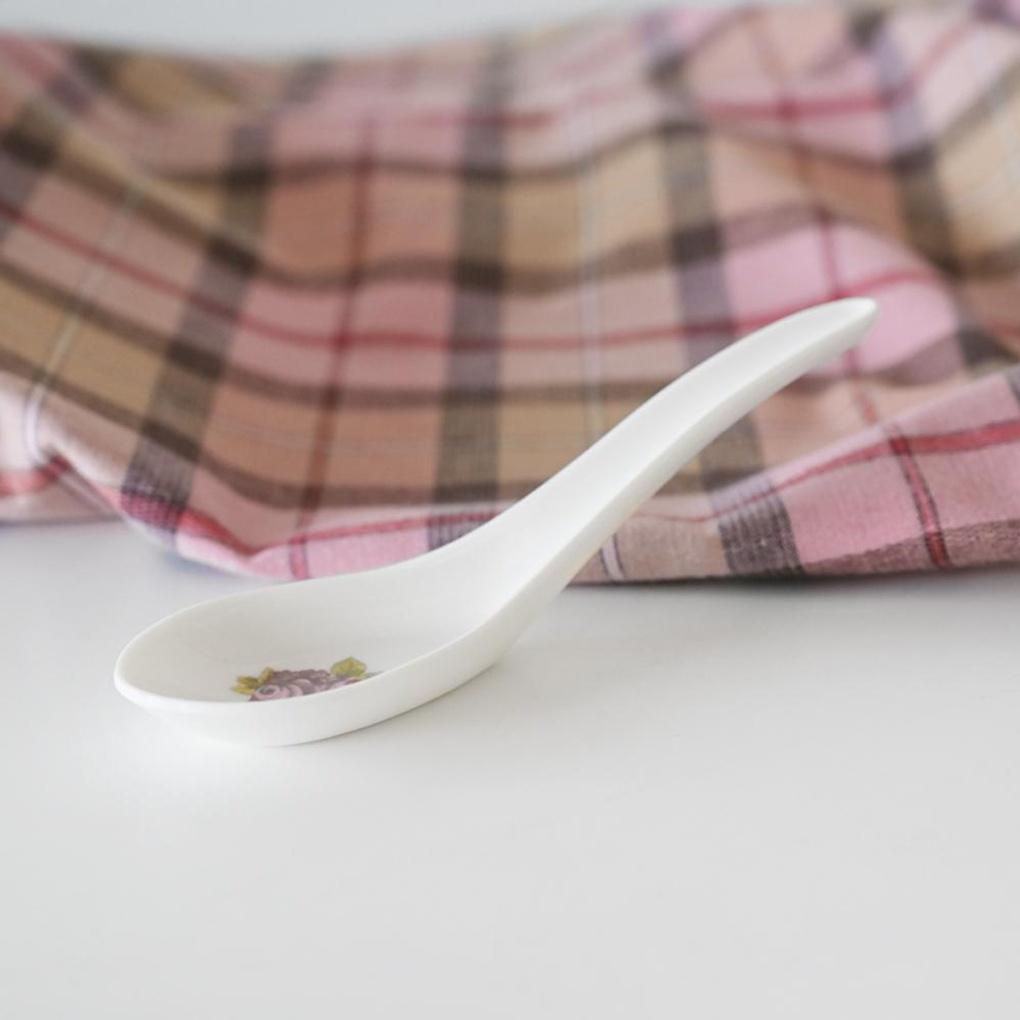 Vintage Flower Melamine Udon Spoon