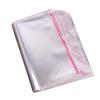 Clear PE Plastic Self-Sealing Clothing Packaging Bag - Transparent Storage with Adhesive Strip