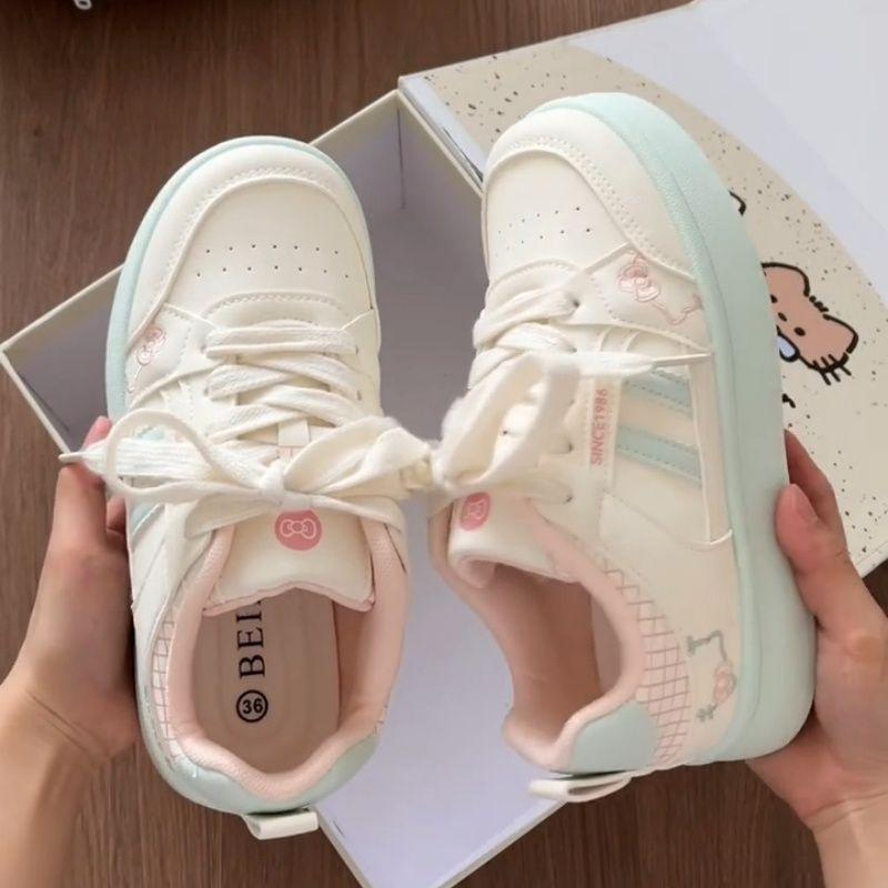 

Niche pink thick bottom autumn casual breathable 22 new chic sports small fragrance stacked wear 35 розовый