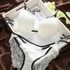 Adjustable Sexy Lace Gathering Underwear Comfortable Thin Cup Women Back Bra Set