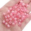 Colorful Acrylic Square Beads: English & Russian Letters for Handmade DIY Bracelets & Jewelry Accessories