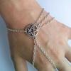 Women Fahsion Wiccan Slave Pentagram Pentacle Decorated Chain Bracelet Jewelry