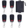 433MHz 4-Kanal Garagentor Fernbedienung Entry Opener Kabelloses Relais Sender Empfänger Kit