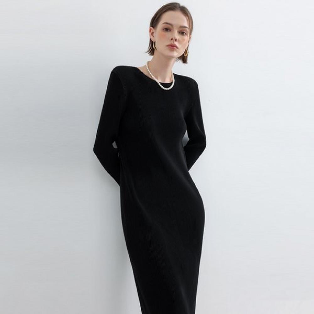Pleatsmood Essential Relaxing Dress FREE/BEIGE