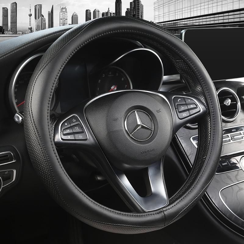 Good Quality Leather Steering Wheel Cover Skid Proof Anti-Slip Universal Car Steering Wheel Covers