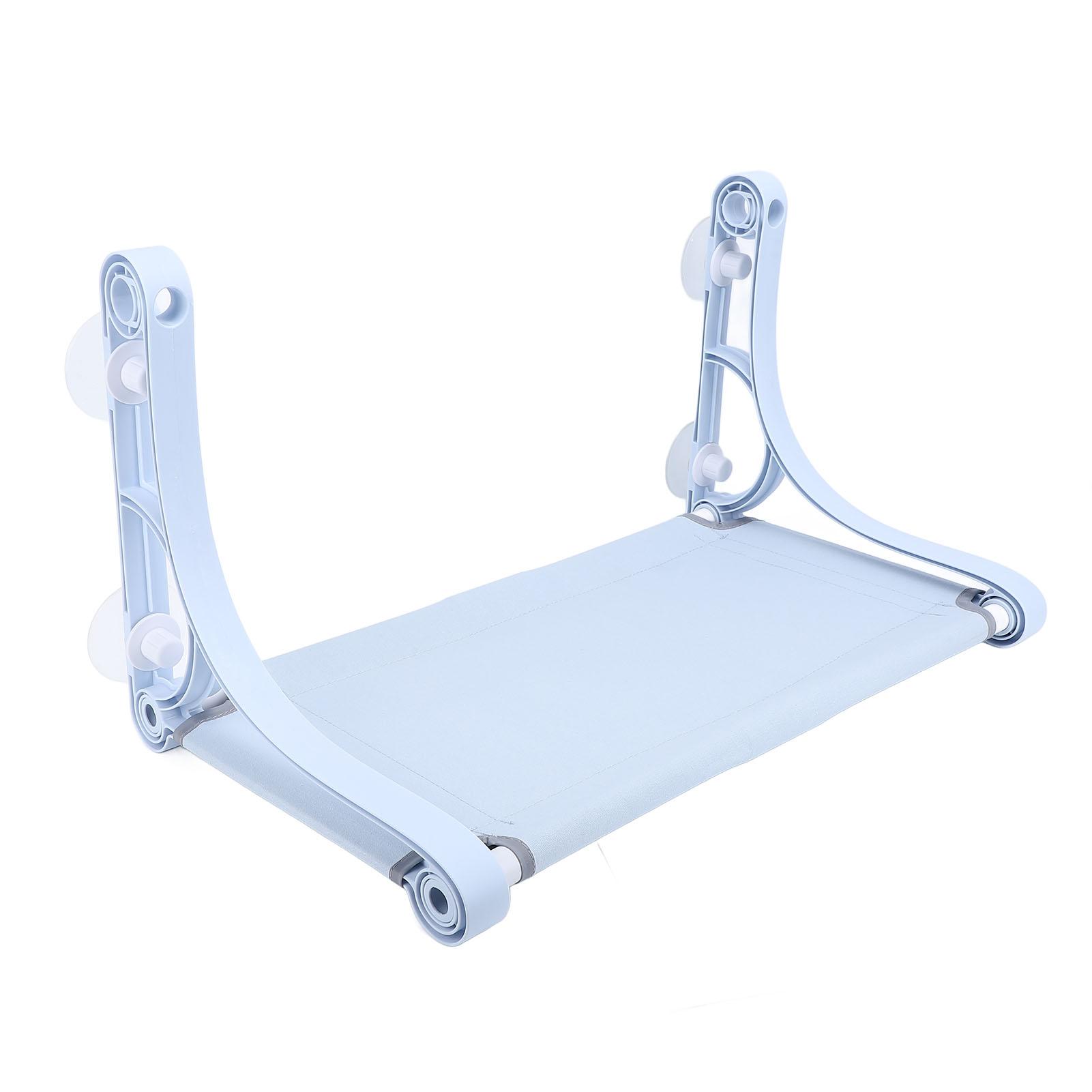 

Беспроводной гамак для кошек на окно с 4 присосками, прочная несущая конструкция, прочная рама для кошек синий