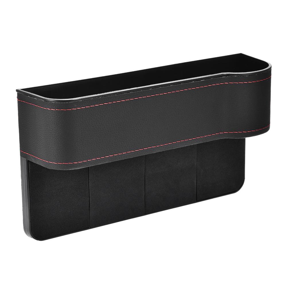 Car Seat Gap Organizer Car Seat Gap Filler Multifunctional PU Leather Seat Console Organizer Pocket For Phone Keys Cards Pens