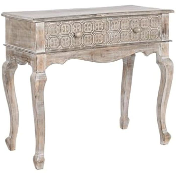 Meuble Auxiliaire - DKD Home Decor - Bois De Mangue - Blanc - 91x81x42 Cm - Design Moderne