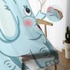 Cute Elephant Holding Balloons Sheer Curtains For Living Room Kids Bedroom Tulle Curtains Kitchen Window Treatment Drapes