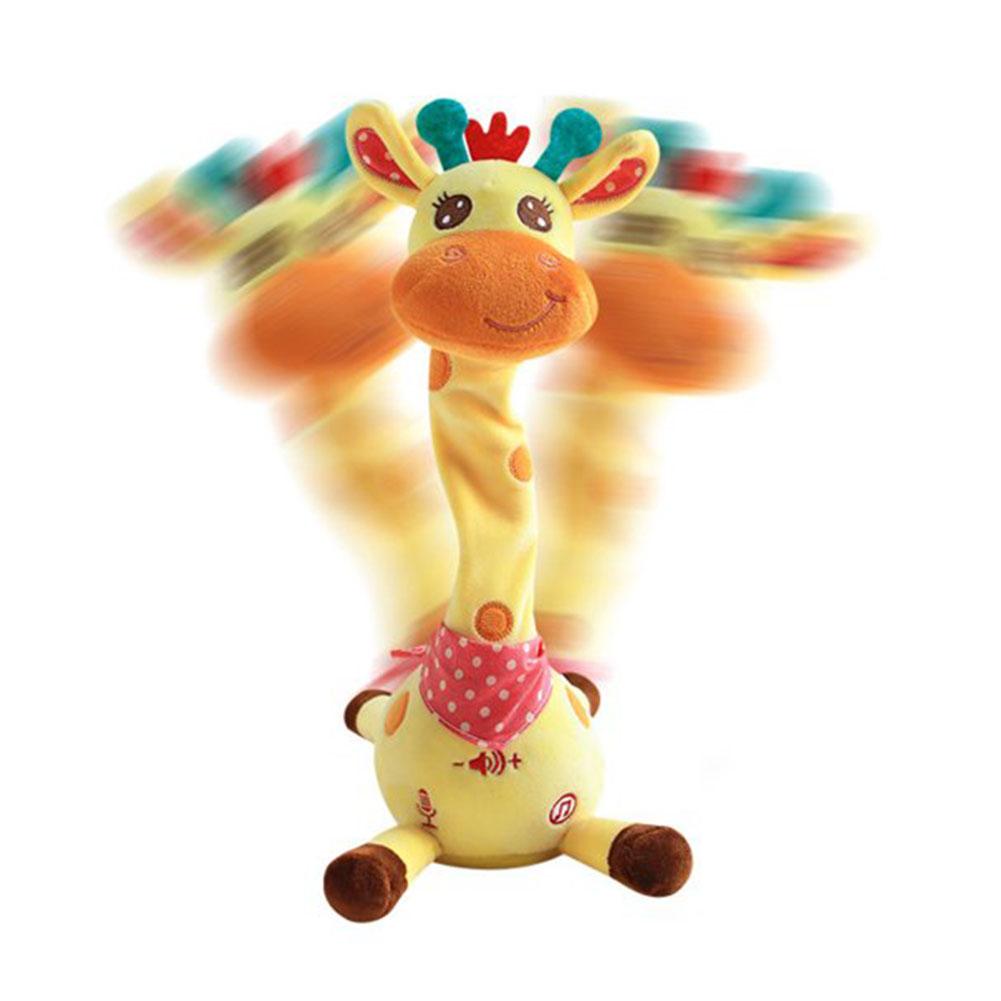 Repeating What You Say Dancing Talking Giraffe Toy with Glowing Swaying Dancing Giraffe Adjustable Volume Musical