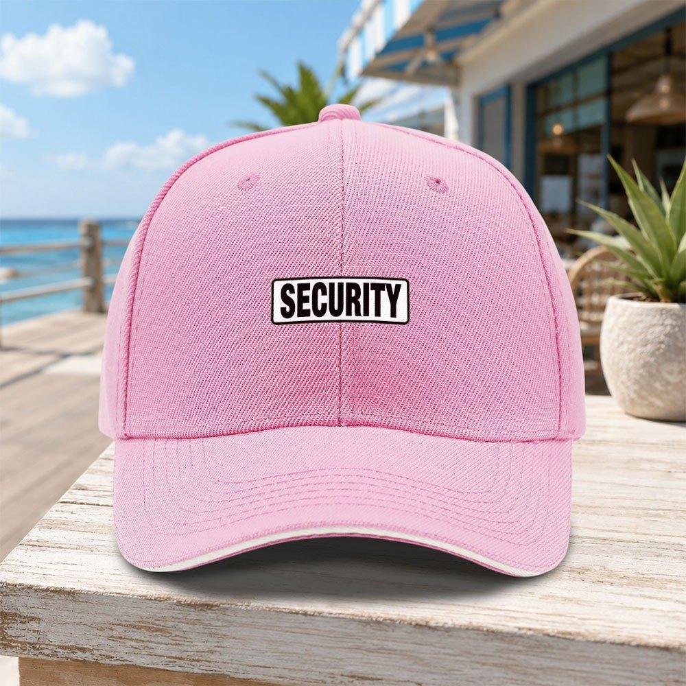 pc Unisex Outdoor SECURITY Sign Sandwich Baseball Cap Street Fashion Outdoor Sports Baseball Cap Fashionable Versatile Duckbill
