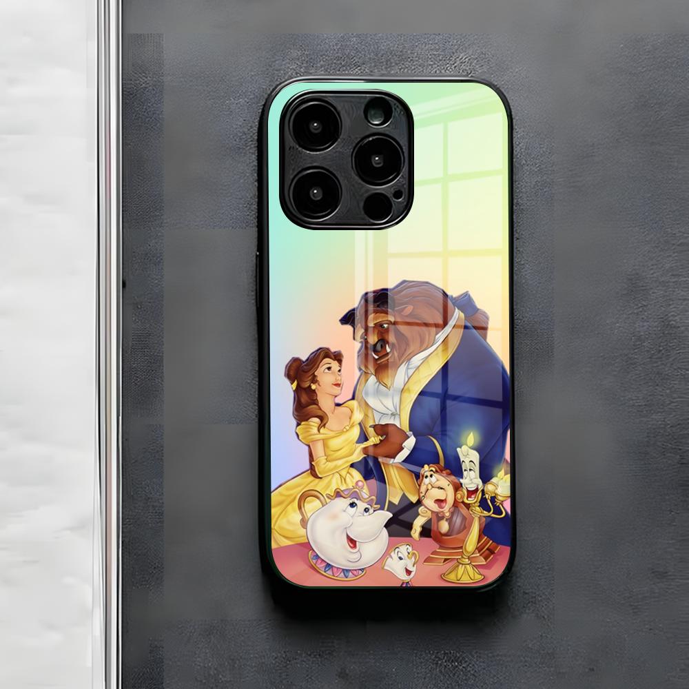 B-BeautyS And The B-Beast Phone Case For IPhone 17 Air 16 E Pro Max 15 14 13 Mini 12 Pro 11 Max Plus Black Glass Cover