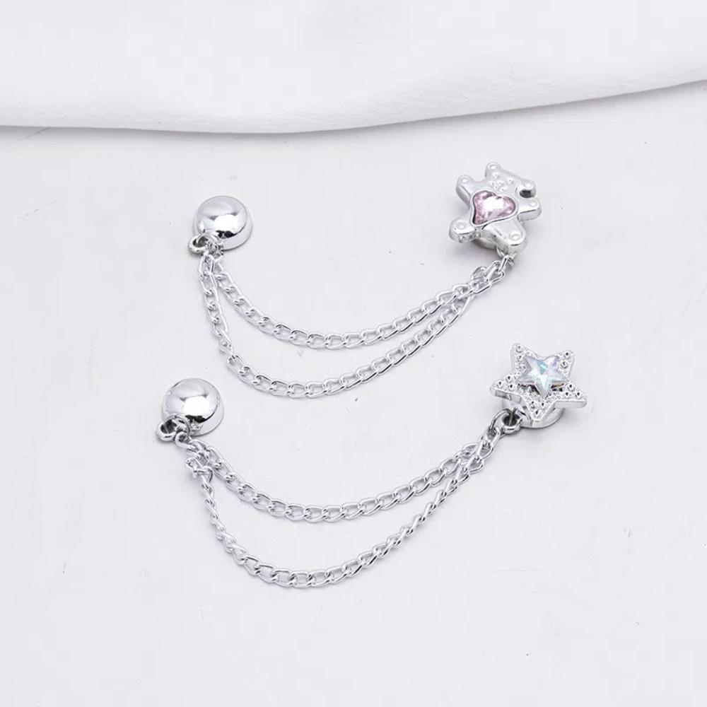 Fixing Hem Magnet Clothing Pins With Chain Non-hole Waist Buckle Leg Cuff Fixing Pin