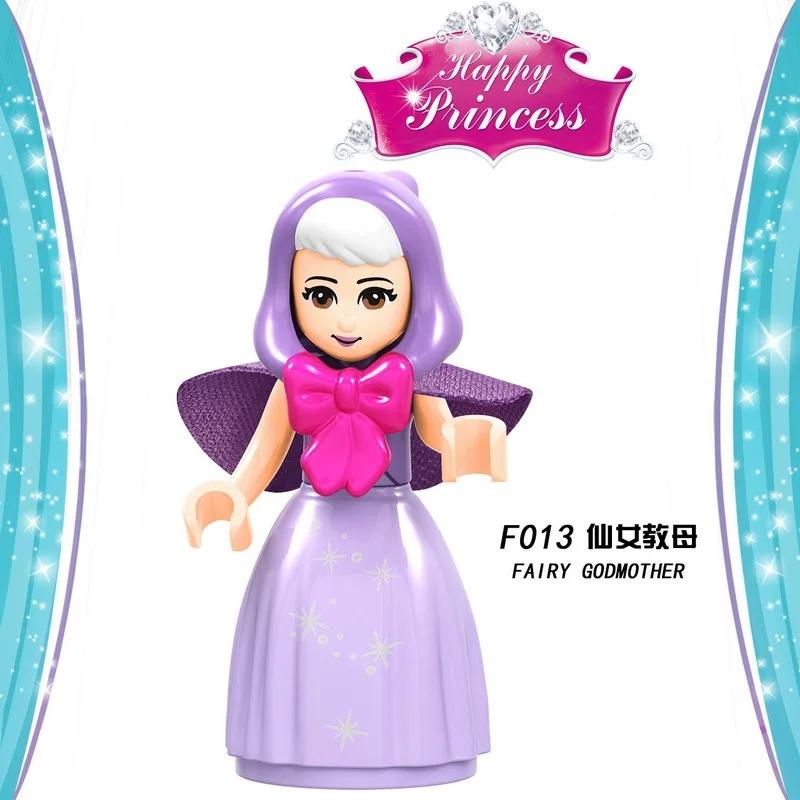 2 IN 1 SLUBAN Girl Royal Carriage Wagon Model Building Blocks Enlighten Action Figure Toys For Children