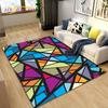 3D Abstract Geometric Visual Illusion Area Rug Large,Carpet Rug for Living Room Bedroom Sofa,Kitchen Doormat Non-slip Floor Mat
