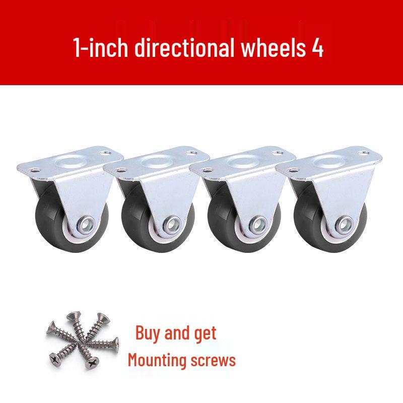 1-3 Inch Silent Swivel Caster Wheels with Brakes for Furniture and Trolleys