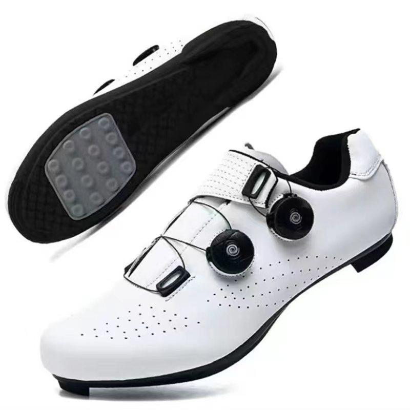 New Cycling Shoes Men s Self-locking Racing Road Cycling Sports Shoes Lockless Training Shoes Women s SPD Cleats Cycling Shoes 38