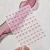 1pcs 5D Exquisite Pink Bow Nail Sticker Colorful Small Ribbon Adhesive Decals Nail Art Decoration DIY Accessory