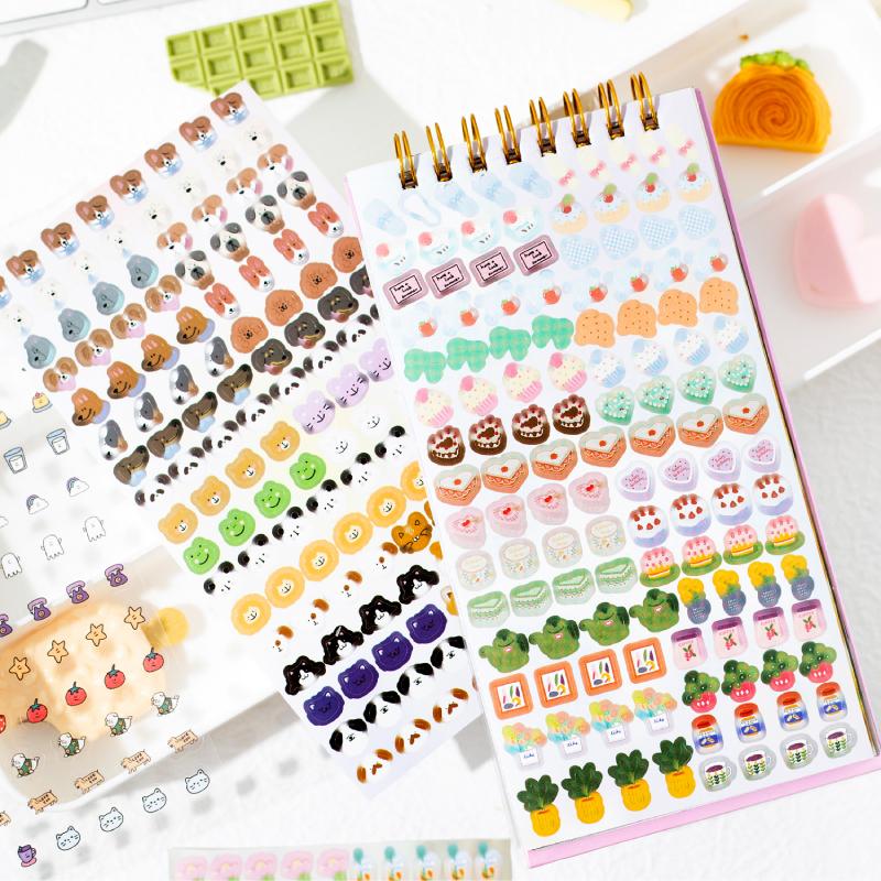 24Sheets/Book Sticker Book Kawill Party Loose-Leaf Handbook Stationery DIY Handmade & Scrapbook Diary Decorative Sticker Book