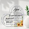 Like Message Heart Plaque - Family Quotes for Mom, Dad, Grandma, Bonus Mom - Sentimental Keepsake Gift with Father// Mother-in-Law Text, Nurseries, Ho