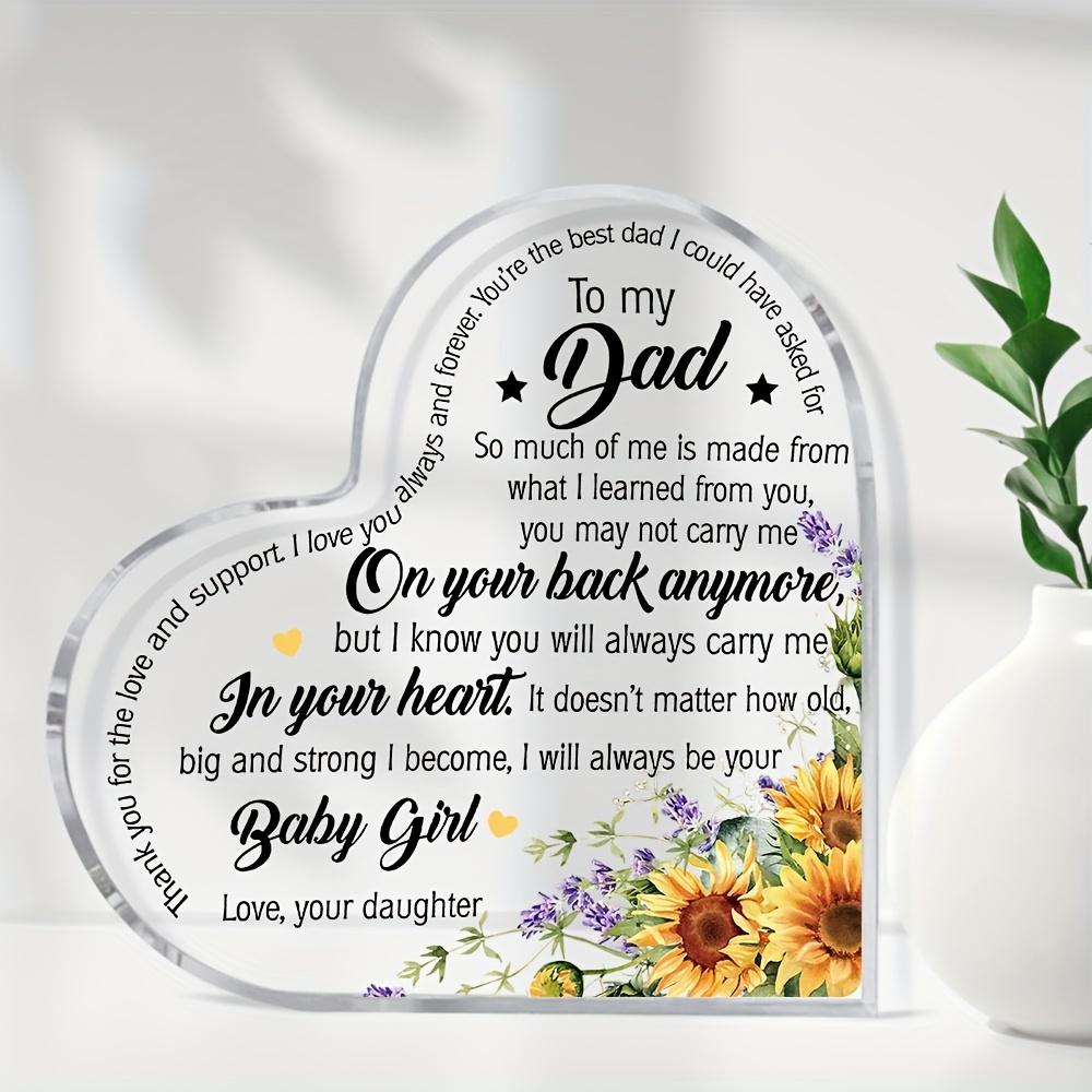 Like Message Heart Plaque - Family Quotes for Mom, Dad, Grandma, Bonus Mom - Sentimental Keepsake Gift with Father// Mother-in-Law Text, Nurseries, Ho
