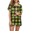 Women's Fashion Home Pajama Set Home Clothes Short Sleeve Pajamas Shorts Two-piece Set