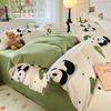 Xiaoqing Washed Cotton Bed Four-Piece Set Of Sheets 3Pcs Set Of Quilt Cover Single Dormitory Mattress Model
