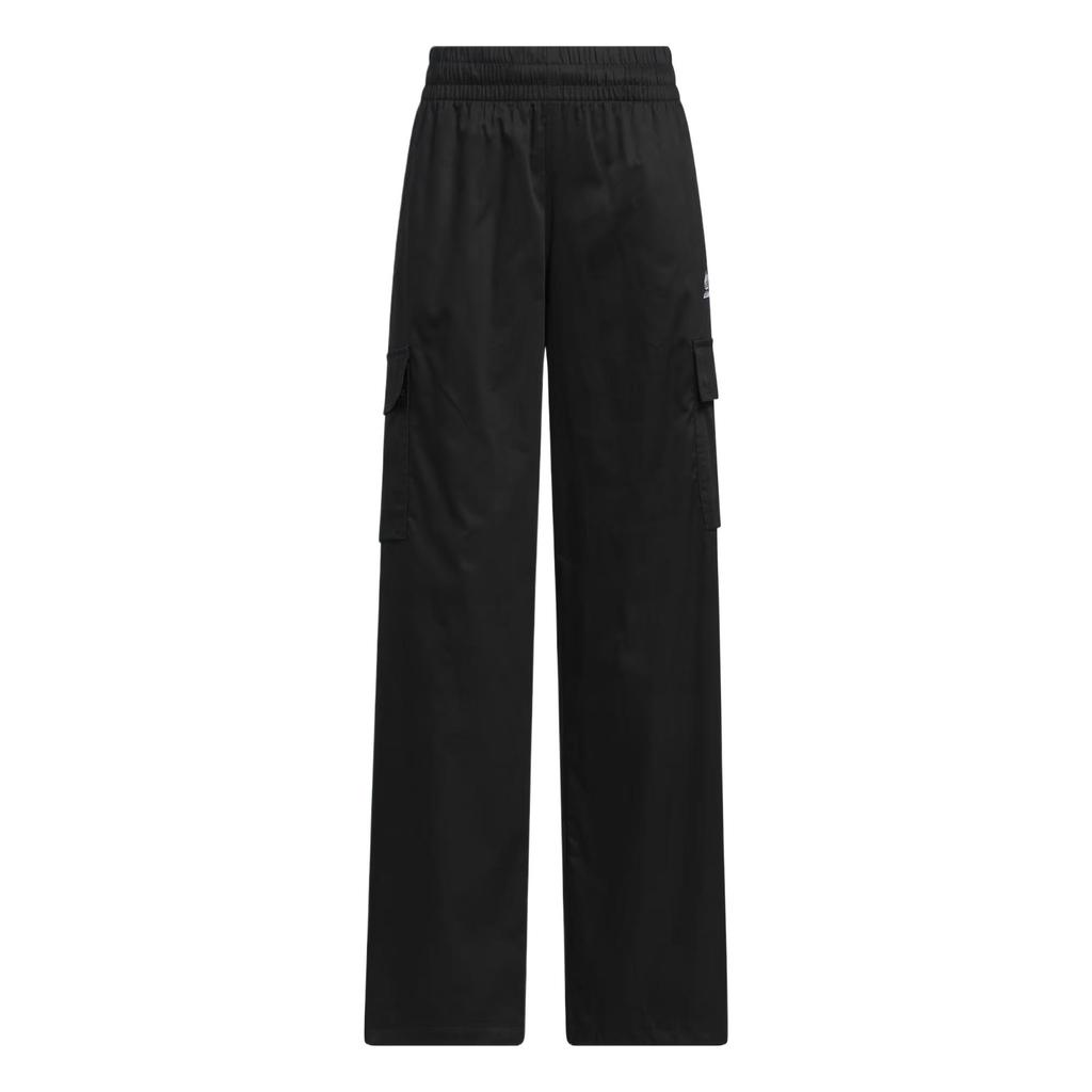 Adidas Originals 3-Stripes Cargo Trousers Fashion Simple Versatile Solid Color Work Pants Women Trousers Black KE0469