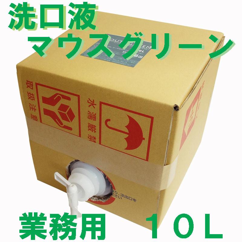 Oral Cosmetics Mouse Green Mouthwash Commercial Use 10L