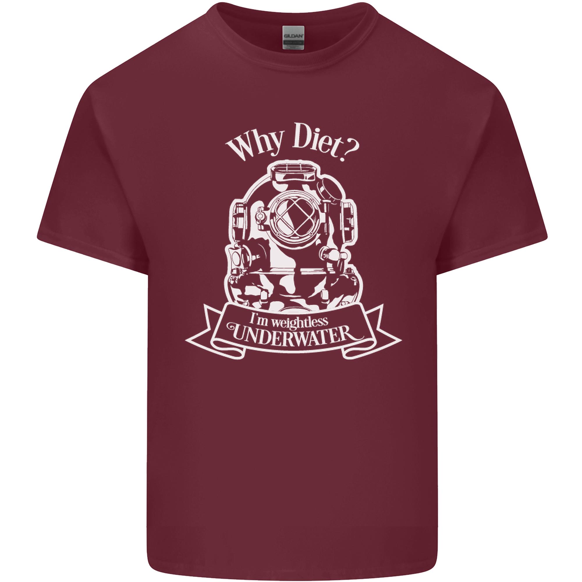 Im Weightless Underwater Scuba Diving Unisexs Light Cotton TShirt S