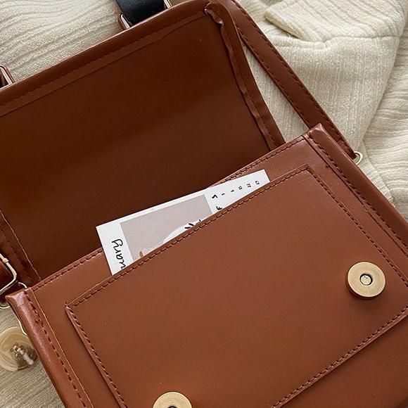 WTEMPO Casual Solid Color High Grade Retro Single Shoulder Bags Women Autumn Winter Versatile Elegant Crossbody Bags