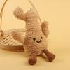 British Jelly Fun Vegetable Plush Toy Sports Ice Hockey Eggplant Pendant Boutique Plush Key Small Pendant