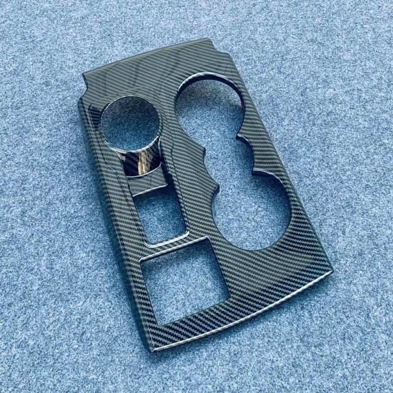 For Ford Bronco sport   ABS black center control gear shift panle front water cup holder cover interior accessories