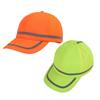 Baseball Cap Wide Brim Fluorescent Safety Hat Bright Color Adjustable Size Wide Brim Prevent Sunburn