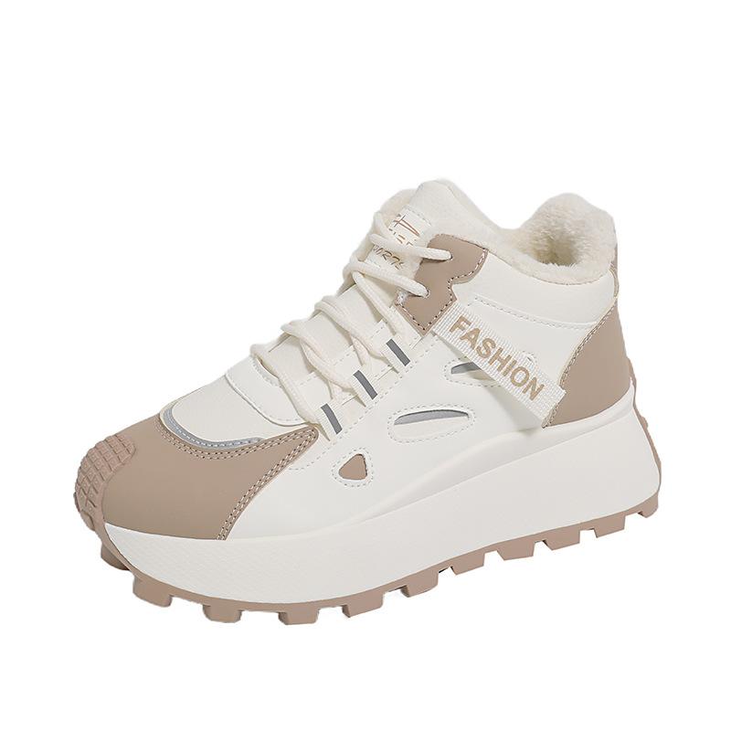 Winter Women Cotton Shoes Plush Warm Women Ankle Boots Thick Soled 2026 New Snow Boots Windproof  Platform Sneakers Botas Mujer