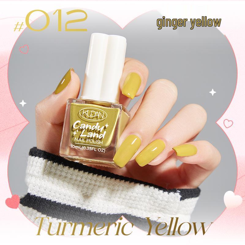 Candy Land Quick-Dry Water-Based Peelable Nail Polish - Long-Lasting Glitter Nude Care