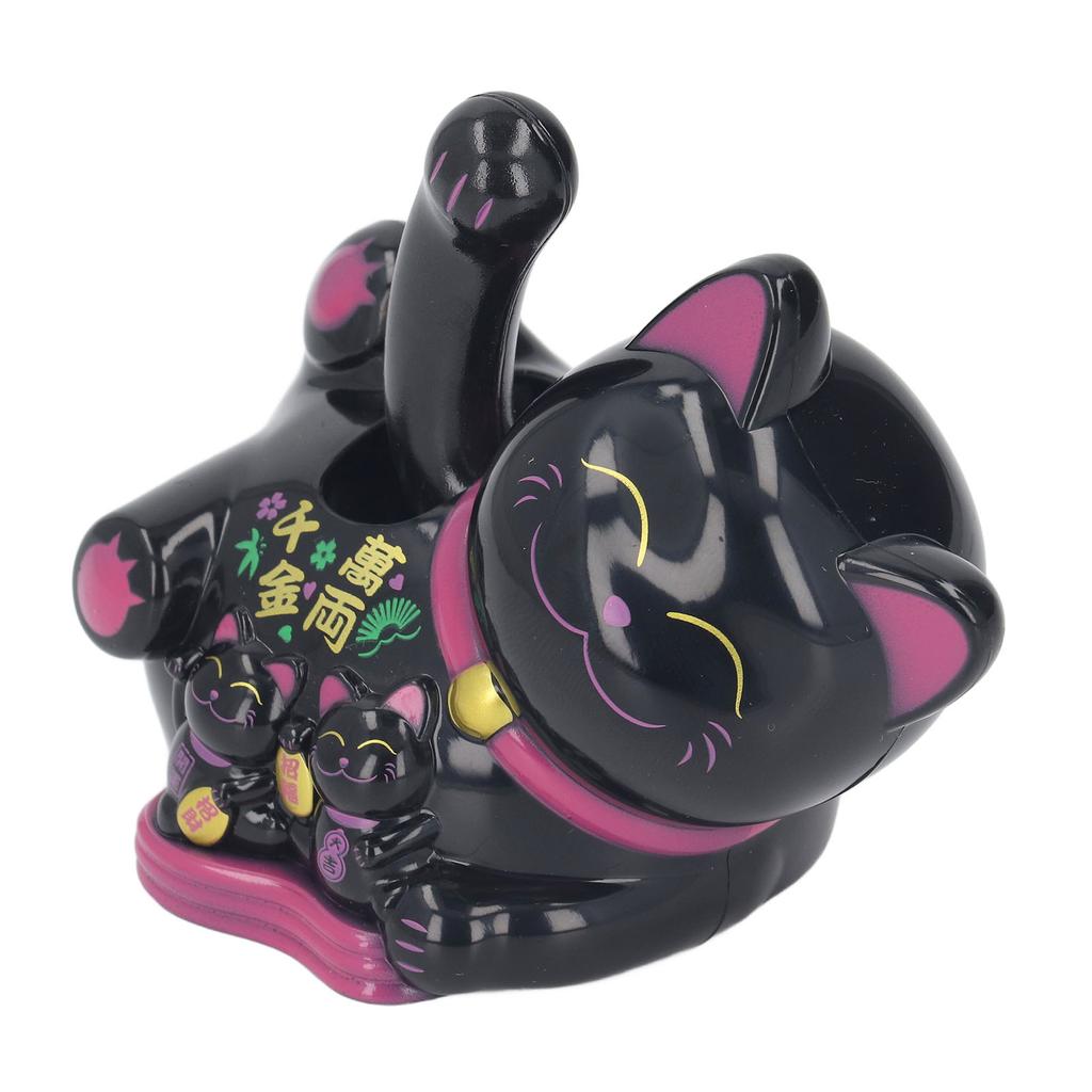 Solarny falujący kot Innowacyjny, uroczy, automatyczny, falujący, zasilany energią słoneczną, kot fortuny na deskę rozdzielczą samochodu