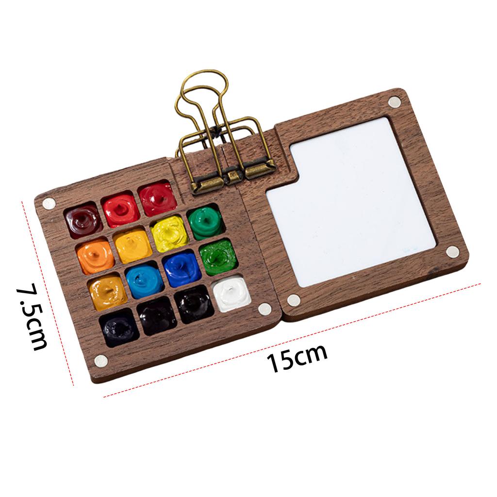 Watercolor Palette Set Mini Pocket Artist Watercolor Paint Palette Travel Sets with Brush and Sketchbook for Painters Artists