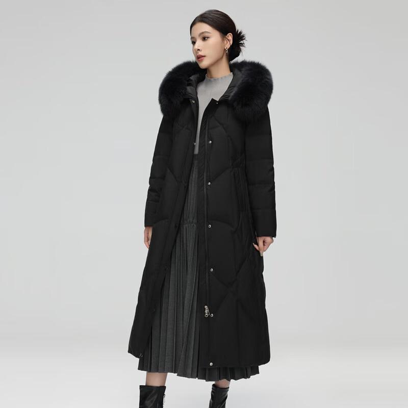 Xuezhongfei Geacă lungă de iarnă pentru femei, slim, X40146108F