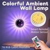 Wireless RGB Gradient Wall Lamp Magnetic Sticker RGB Ambient Light  Bathroom Lighting