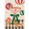 Vintage Christmas Metal Wall Decoration, Holiday Sticker Sign