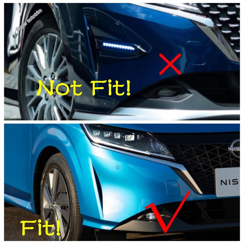 Exterior Parts For Nissan Note E13 Rearview Mirror / Fog Light Foglight Lamp Decor Frame / Door Handle Cover Trim ABS