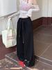 Southeast Asia Women's White Floor-Length Wide-Leg Casual Pants
