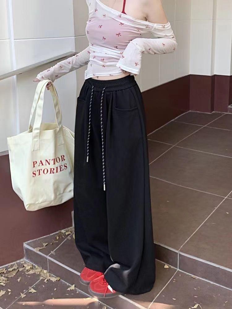 Southeast Asia Women's White Floor-Length Wide-Leg Casual Pants
