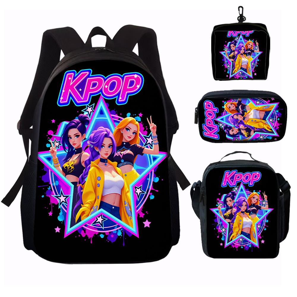 1/2/3/4/5PCS K-POP Girl Group Pattern Backpack Set The Perfect Gift for Fans